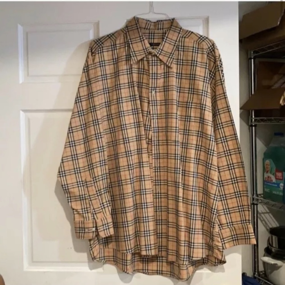 COPY - Burberry Plaid Long Sleeve Dress Shirt